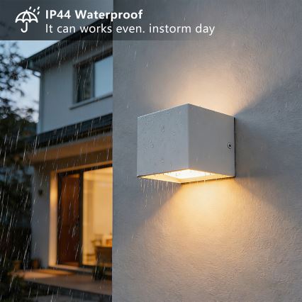 Brilagi - Applique murale d'extérieur DONNANI LED/5W/230V 10 cm blanc IP44