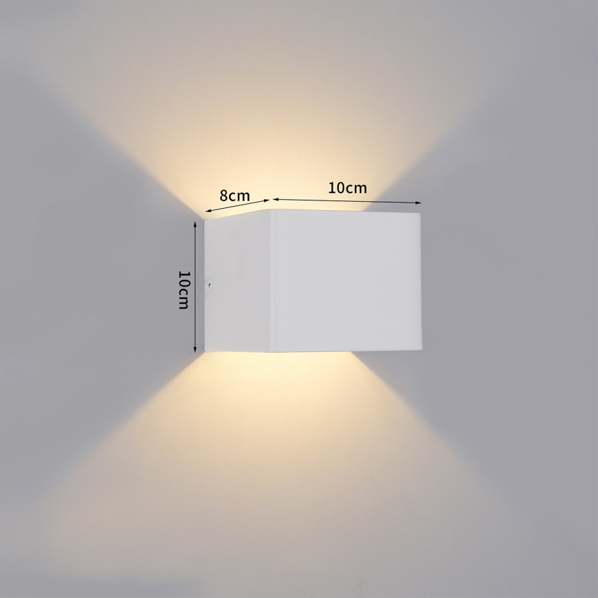 Brilagi - Applique murale d'extérieur DONNANI LED/5W/230V 10 cm blanc IP44