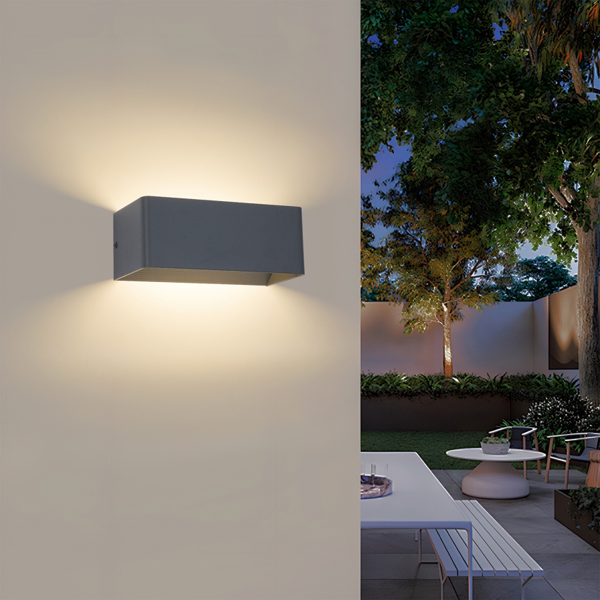 Brilagi - Applique murale d'extérieur DONNANI LED/7W/230V anthracite IP44