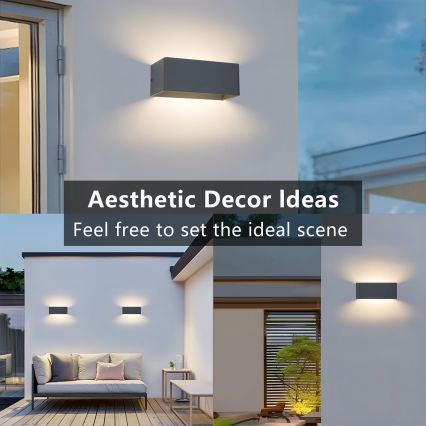 Brilagi - Applique murale d'extérieur DONNANI LED/7W/230V anthracite IP44