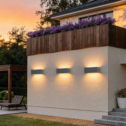 Brilagi - Applique murale d'extérieur DONNANI LED/7W/230V anthracite IP44