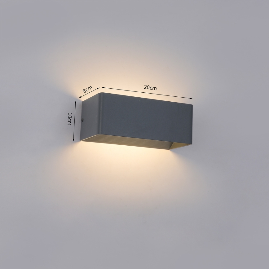 Brilagi - Applique murale d'extérieur DONNANI LED/7W/230V anthracite IP44