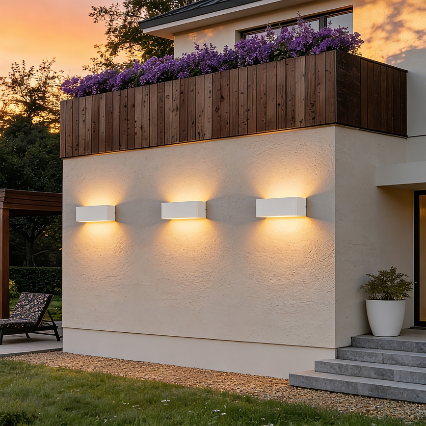 Brilagi - Applique murale d'extérieur DONNANI LED/7W/230V blanche IP44
