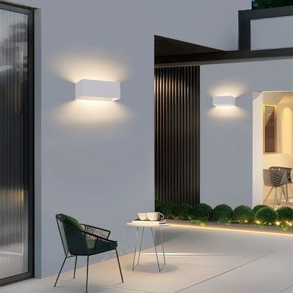 Brilagi - Applique murale d'extérieur DONNANI LED/7W/230V blanche IP44