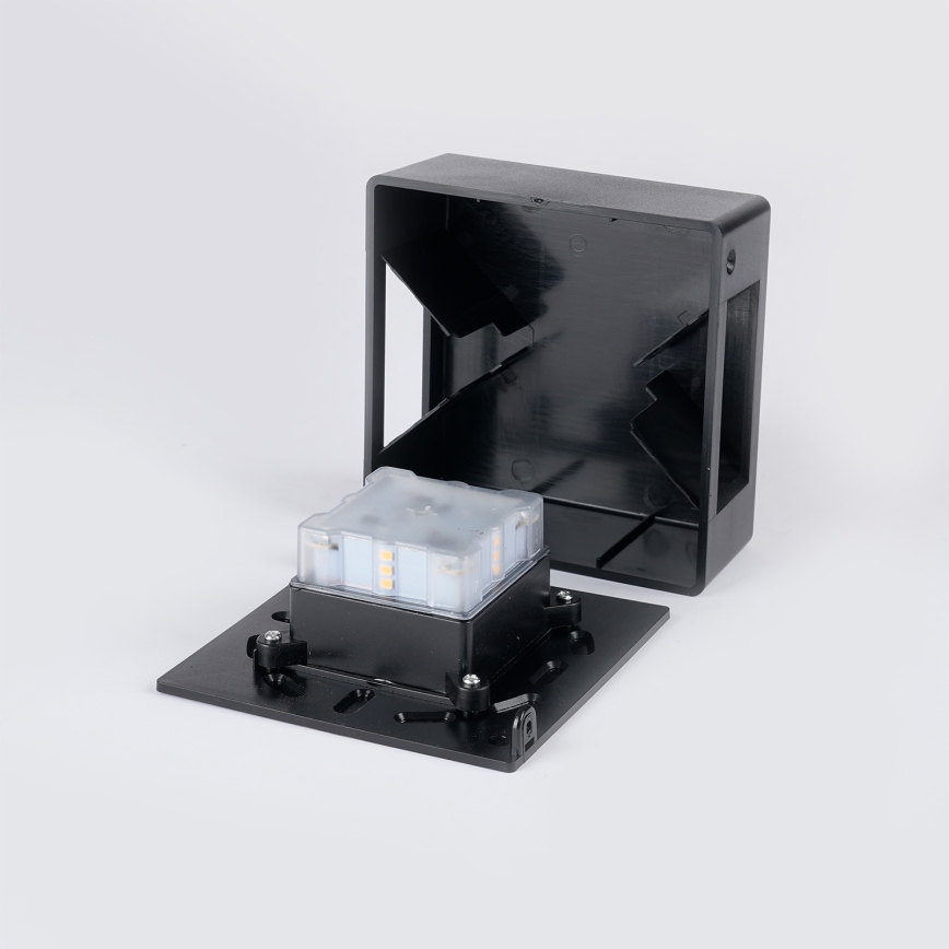 Brilagi - Applique murale d'extérieur DOUBLERAY LED/6W/230V noire IP54