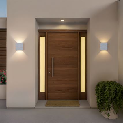 Brilagi - Applique murale d'extérieur DOUBLERAY LINE LED/6W/230V blanche IP54