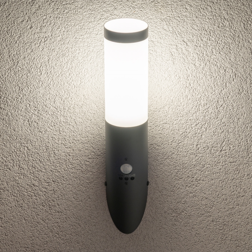 BRILAGI - Applique murale d'extérieur avec détecteur de mouvement ELIA 1xE27/20W/230V IP44 anthracite