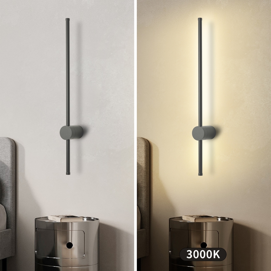 Brilagi - Applique murale d'extérieur AURA LED/12W/230V 3000K IP54 65 cm anthracite