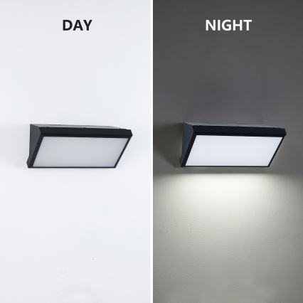Brilagi - Applique murale d'extérieur LED avec détecteur TRIANGLE LED/20W/230V noir IP65