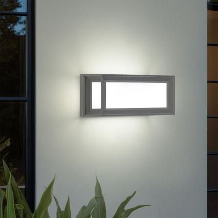 Brilagi - Applique murale d'extérieur LED PARKER avec détecteur de mouvement LED/12W/230V gris IP44