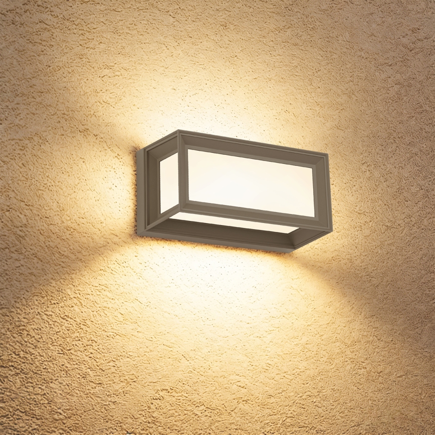 Brilagi - Applique murale d'extérieur LED PARKER avec détecteur de mouvement LED/12W/230V gris IP44
