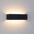 Brilagi - Applique murale d'extérieur LED DONNANI LED/12W/230V noir IP44