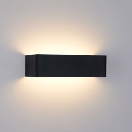 Brilagi - Applique murale d'extérieur LED DONNANI LED/12W/230V noir IP44