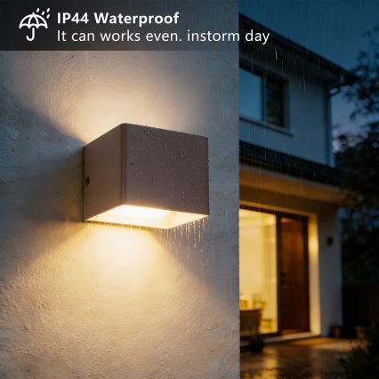 Brilagi - Applique murale d'extérieur LED DONNANI LED/5W/230V brune IP44
