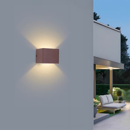 Brilagi - Applique murale d'extérieur LED DONNANI LED/5W/230V brune IP44