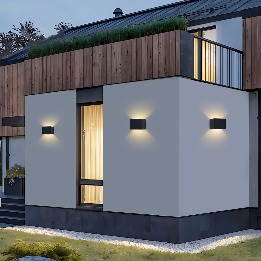 Brilagi - Applique murale d'extérieur LED DONNANI LED/5W/230V noire IP44