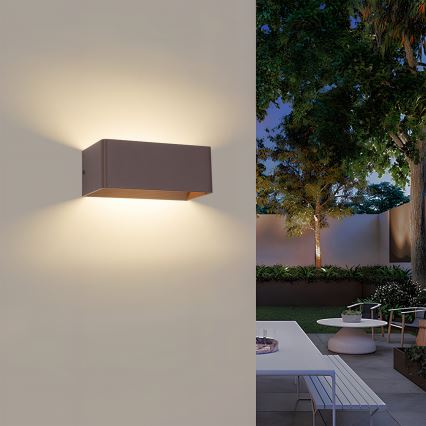 Brilagi - Applique murale d'extérieur LED DONNANI LED/7W/230V marron IP44