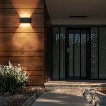 Brilagi - Applique murale d'extérieur LED DOUBLE CUBE LED/12W/230V anthracite IP65