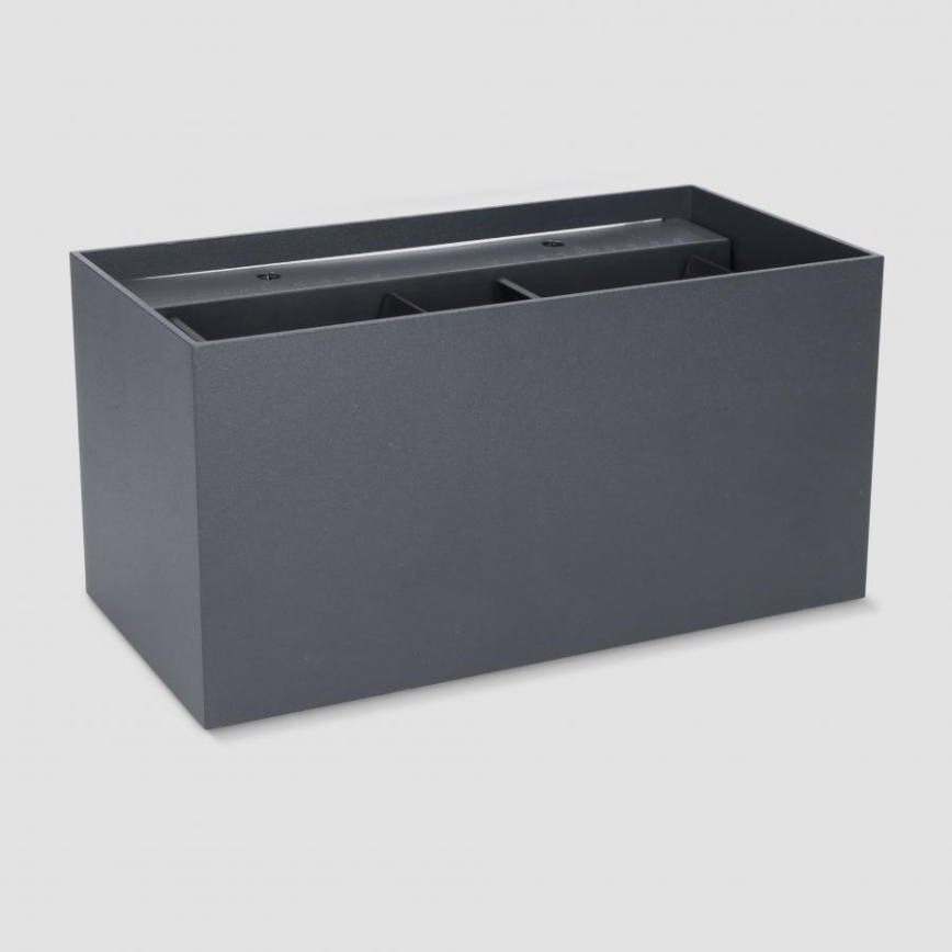 Brilagi - Applique murale d'extérieur LED DOUBLE CUBE LED/12W/230V anthracite IP65