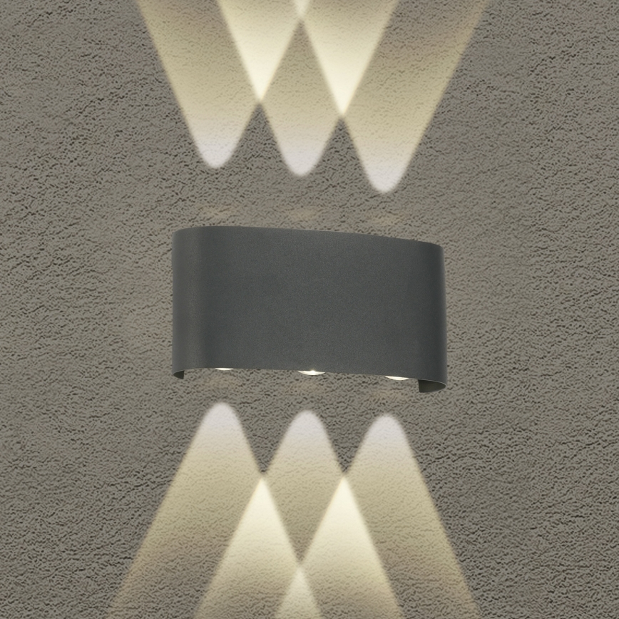 Brilagi - Applique murale d'extérieur LED FLAREBOX LED/6W/230V anthracite IP65