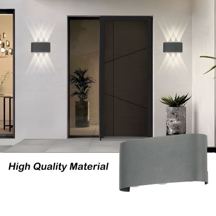 Brilagi - Applique murale d'extérieur LED FLAREBOX LED/6W/230V anthracite IP65