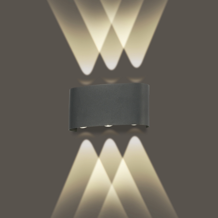 Brilagi - Applique murale d'extérieur LED FLAREBOX LED/6W/230V anthracite IP65