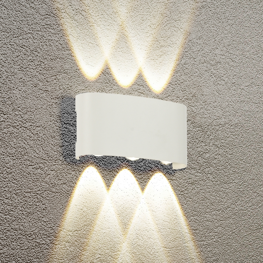 Brilagi - Applique murale d'extérieur LED FLAREBOX LED/6W/230V blanche IP65