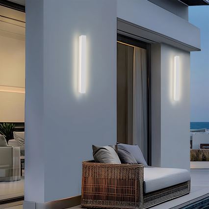 Brilagi - Applique murale extérieure LED LINEAR LED/12W/230V 3000K IP65 50 cm blanche IRC 90