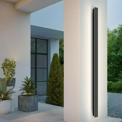 Brilagi - Applique murale extérieure LED LINEAR, 32 W, 230 V, 4000 K, IP65, 140 cm, noire