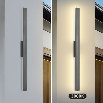 Brilagi - Applique murale d'extérieur LINEO LED/24W/230V 3000K IP65 100 cm anthracite