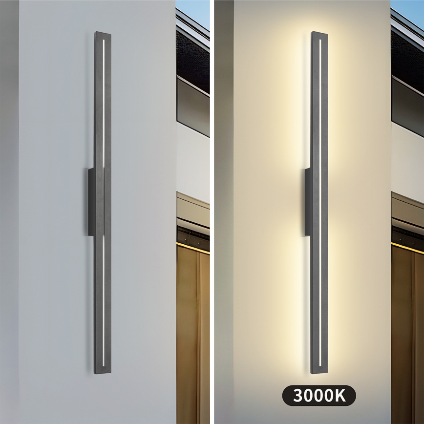 Brilagi - Applique murale d'extérieur LINEO LED/24W/230V 3000K IP65 100 cm anthracite
