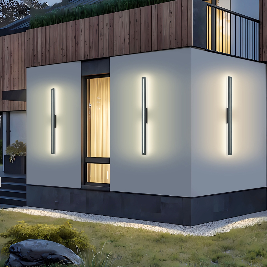 Brilagi - Applique murale d'extérieur LINEO LED/24W/230V 3000K IP65 100 cm anthracite