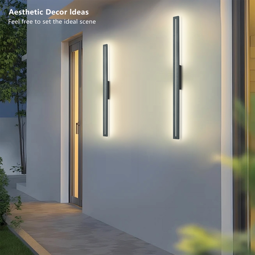 Brilagi - Applique murale d'extérieur LINEO LED/24W/230V 3000K IP65 100 cm anthracite