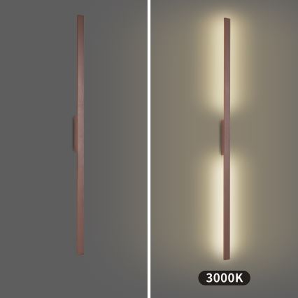 Brilagi - Applique murale extérieure LED LUNA LED/30W/230V 3000K IP65 150 cm marron IRC 90