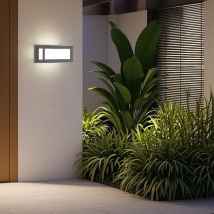 Brilagi - Applique murale extérieure LED PARKER LED/12W/230V 3000/4500/6000K gris IP44