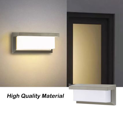 Brilagi - Applique murale d'extérieur LED RGBW dimmable BRICKY 1xE27/9W/230V 2700-6500K IP54 gris