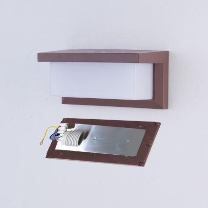 Brilagi - Applique murale d'extérieur LED RGBW dimmable BRICKY 1xE27/9W/230V 2700-6500K IP54 marron