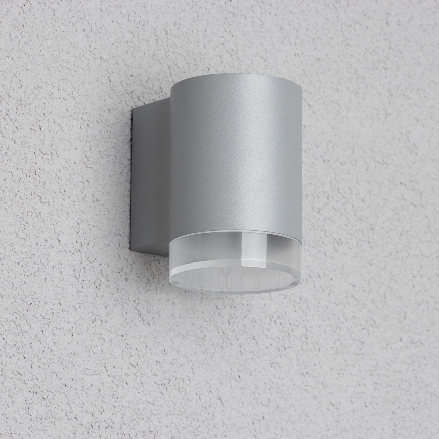 Brilagi - LED RGBW dimmable Applique murale d'extérieur MATERA 1xGU10/4,8W/230V 3000K IP54 gris + télécommande