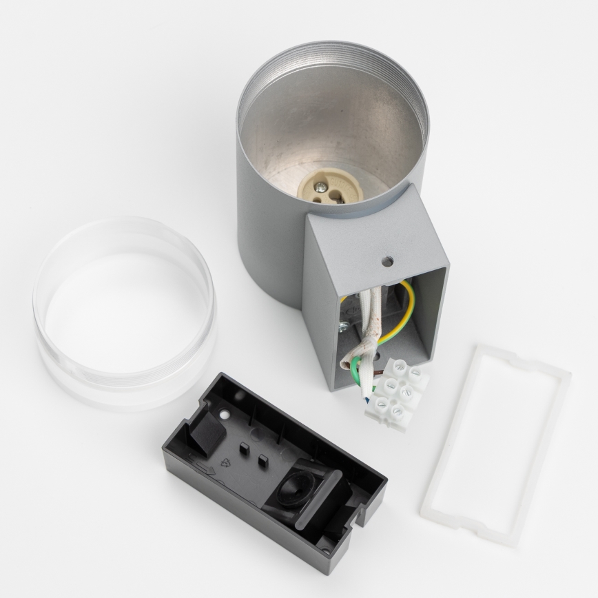 Brilagi - LED RGBW dimmable Applique murale d'extérieur MATERA 1xGU10/4,8W/230V 3000K IP54 gris + télécommande