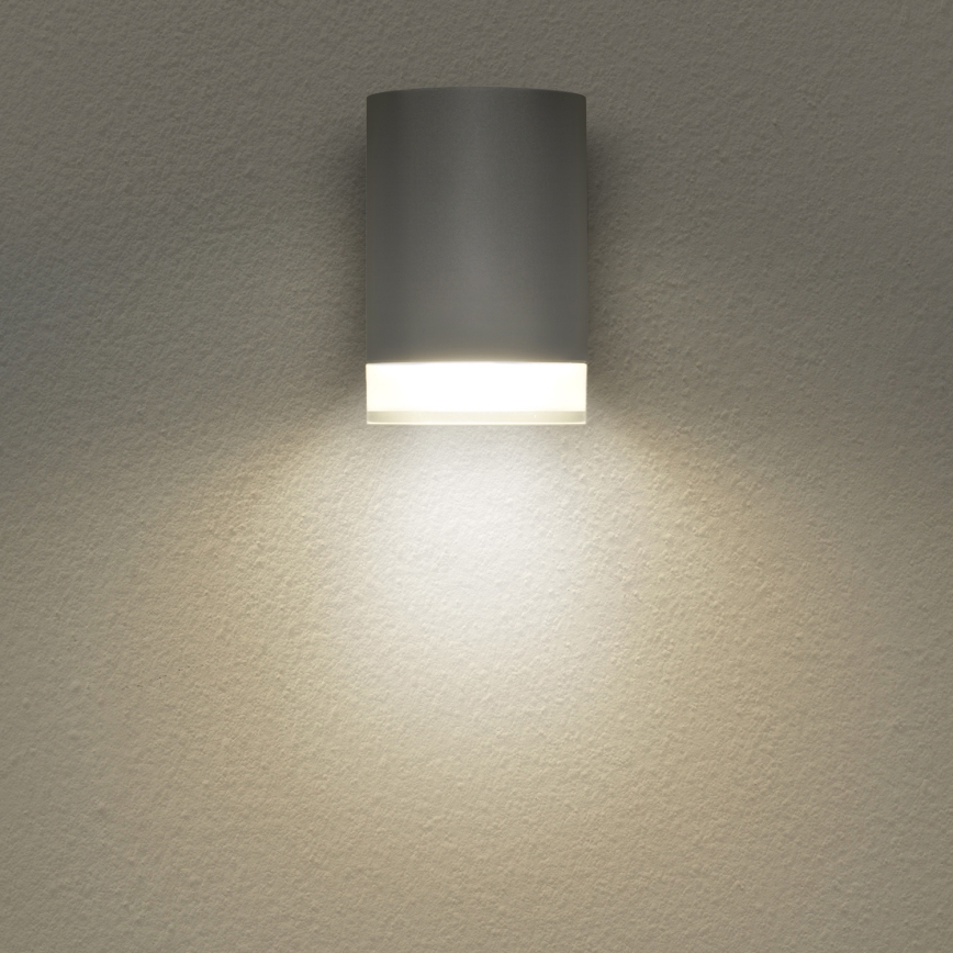 Brilagi - LED RGBW dimmable Applique murale d'extérieur MATERA 1xGU10/4,8W/230V 3000K IP54 gris + télécommande