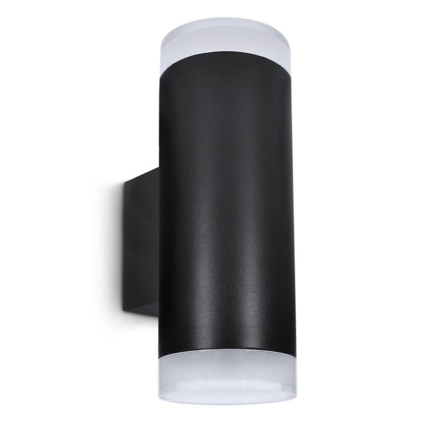 Brilagi - LED RGBW Applique murale extérieure dimmable MATERA 2xGU10/4,8W/230V 3000K IP54 noire + télécommande