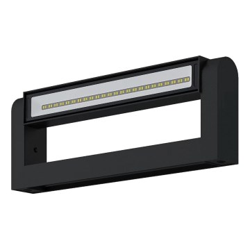 Brilagi - Applique murale d'extérieur LED SALERNO LED/12W/230V 35,5 cm noire IP65
