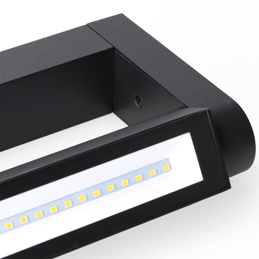 Brilagi - Applique murale d'extérieur LED SALERNO LED/12W/230V 35,5 cm noire IP65