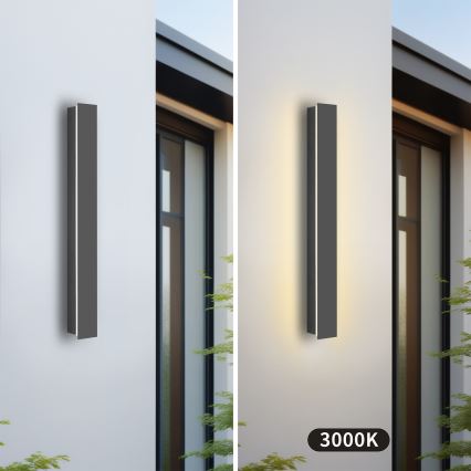 Brilagi - Applique murale extérieure LED LINEAR/12W/230V 3000K IP65 50 cm anthracite