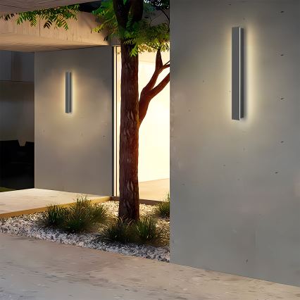 Brilagi - Applique murale extérieure LED LINEAR 12W/230V 4000K IP65 50 cm anthracite