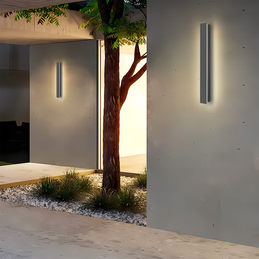 Brilagi - Applique murale extérieure LED LINEAR 12W/230V 4000K IP65 50 cm anthracite