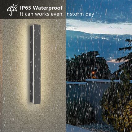 Brilagi - Applique murale extérieure LED LINEAR 12W/230V 4000K IP65 50 cm anthracite