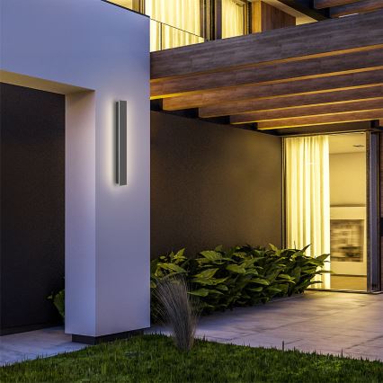 Brilagi - Applique murale extérieure LED LINEAR 12W/230V 4000K IP65 50 cm anthracite