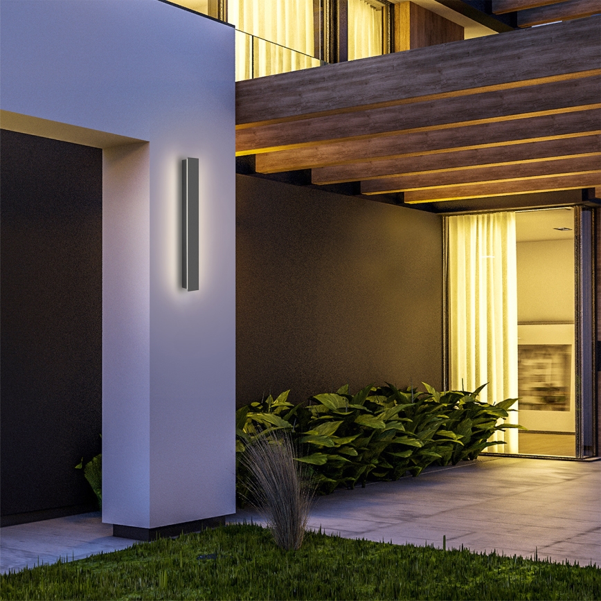 Brilagi - Applique murale extérieure LED LINEAR 12W/230V 4000K IP65 50 cm anthracite