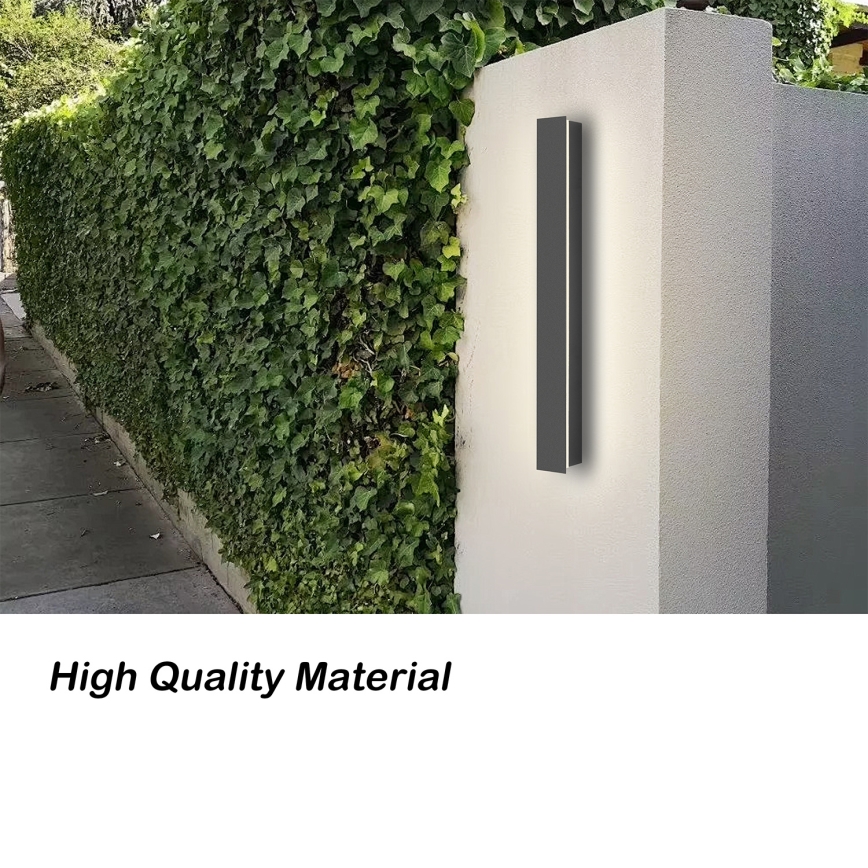 Brilagi - Applique murale extérieure LED LINEAR 12W/230V 4000K IP65 50 cm anthracite